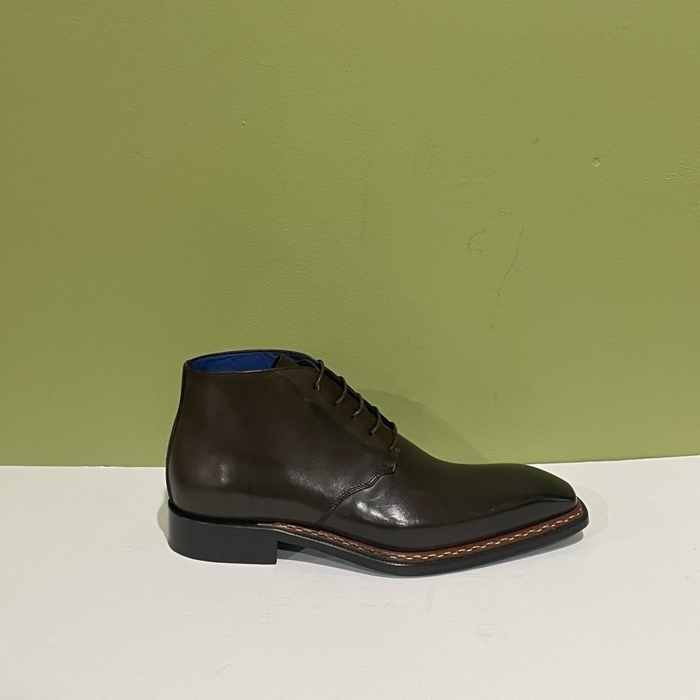 Emilio Franco ankle boot chukka chocolate oxford leather calf lace up - Picture 3 of 6